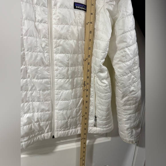 Patagonia Women’s Nano Puff Jacket White Size M PrimaLoft Insulated Full Zip - Picture 9 of 12